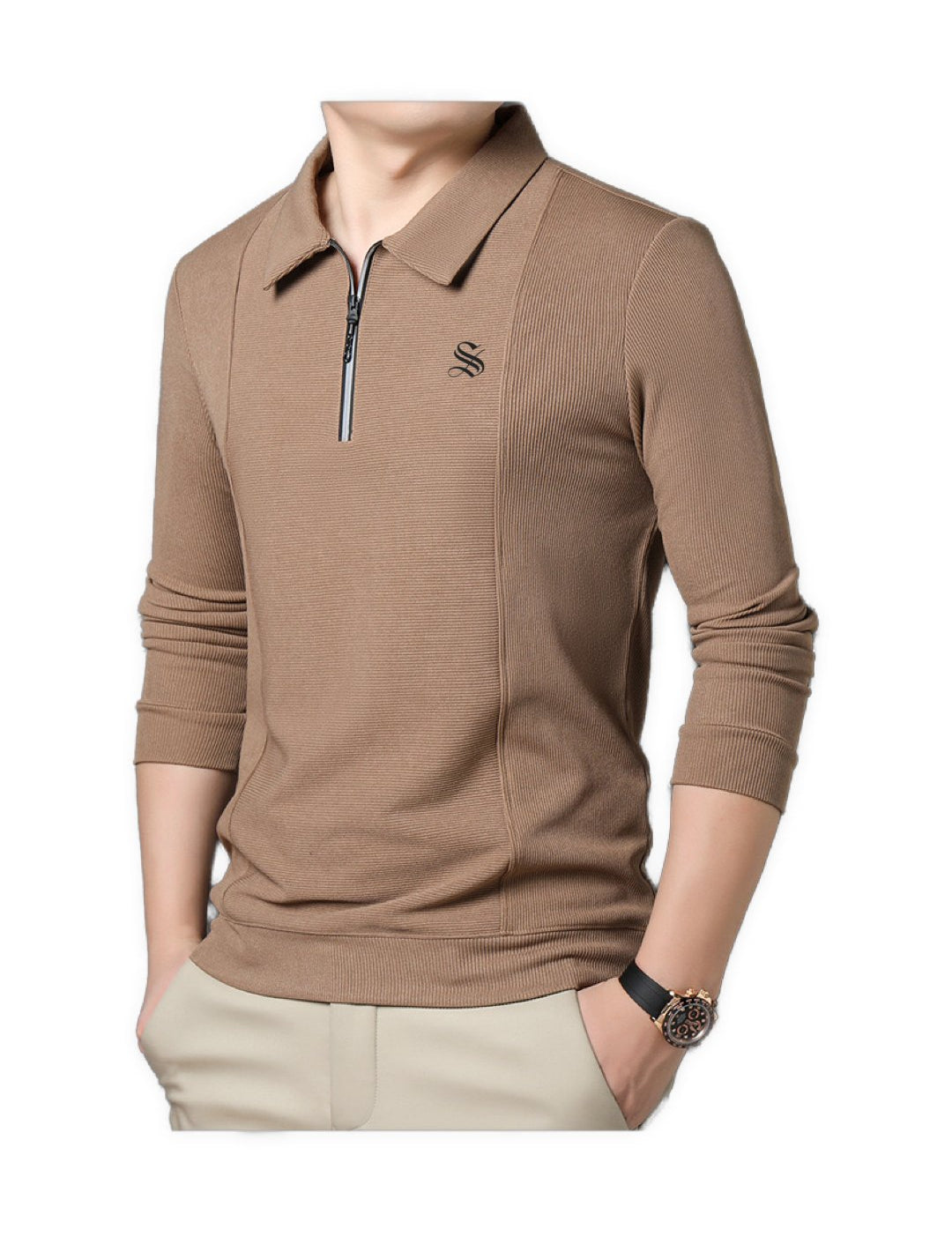 Duesfi i2 - Long Sleeves Track Top for Men - Sarman Fashion - Wholesale Clothing Fashion Brand for Men from Canada