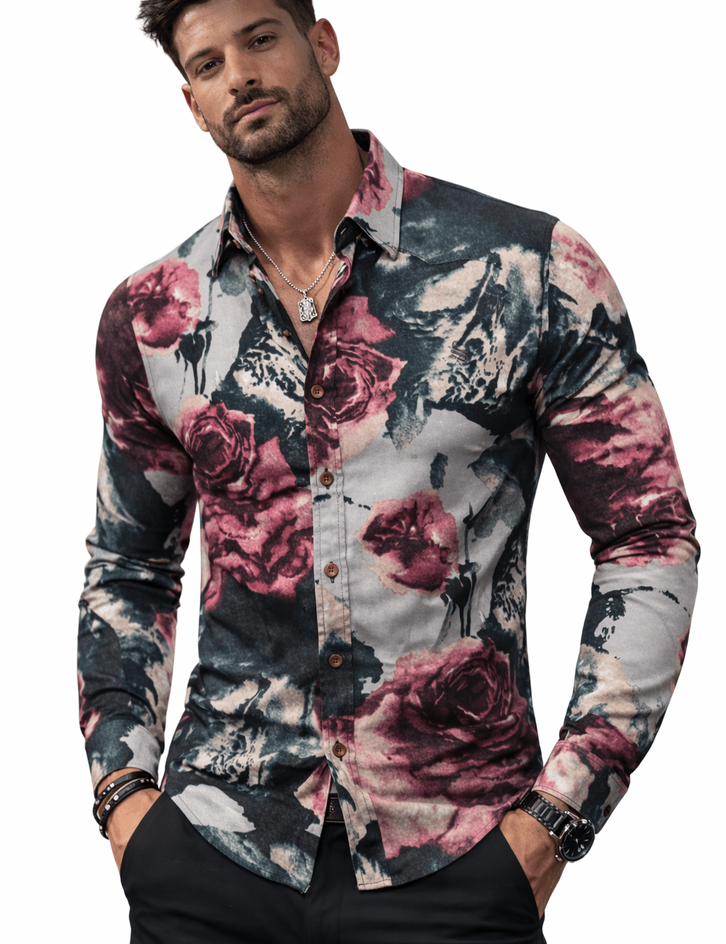 DUGL - Long Sleeves Shirt for Men - Sarman Fashion - Wholesale Clothing Fashion Brand for Men from Canada