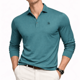 Dustin - Long Sleeves Polo Shirt for Men - Sarman Fashion - Wholesale Clothing Fashion Brand for Men from Canada