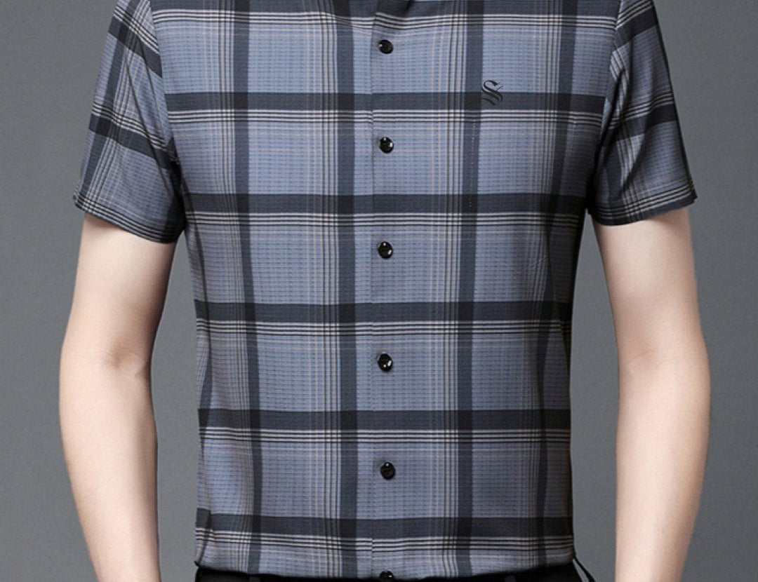 Duznudi - Short Sleeves Shirt for Men - Sarman Fashion - Wholesale Clothing Fashion Brand for Men from Canada