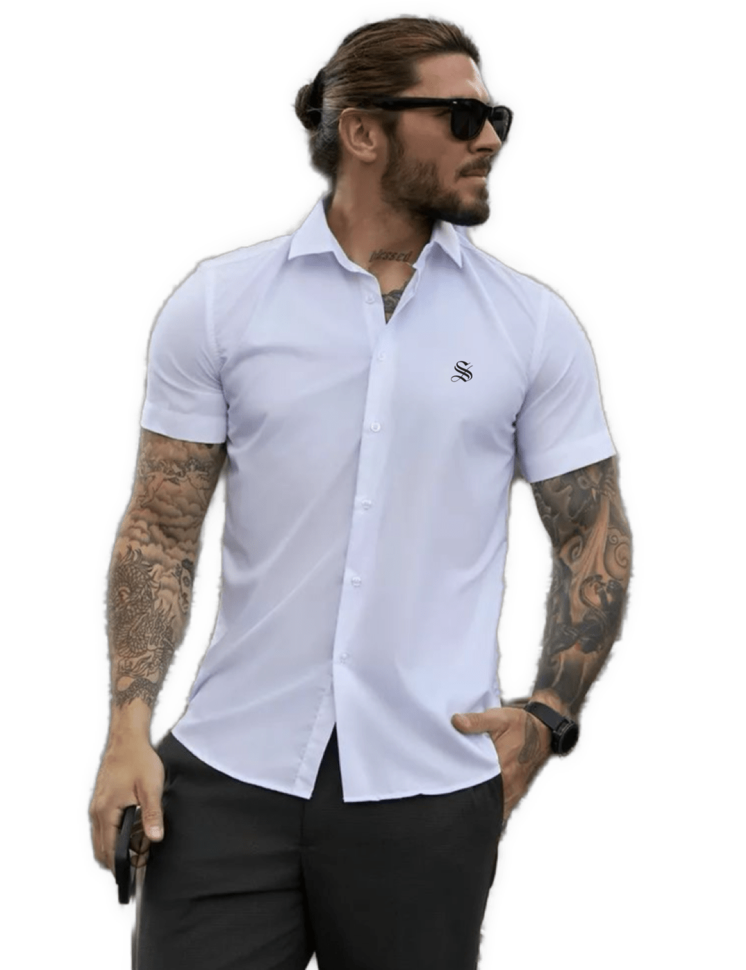 Eagle - Short Sleeves Shirt for Men - Sarman Fashion - Wholesale Clothing Fashion Brand for Men from Canada