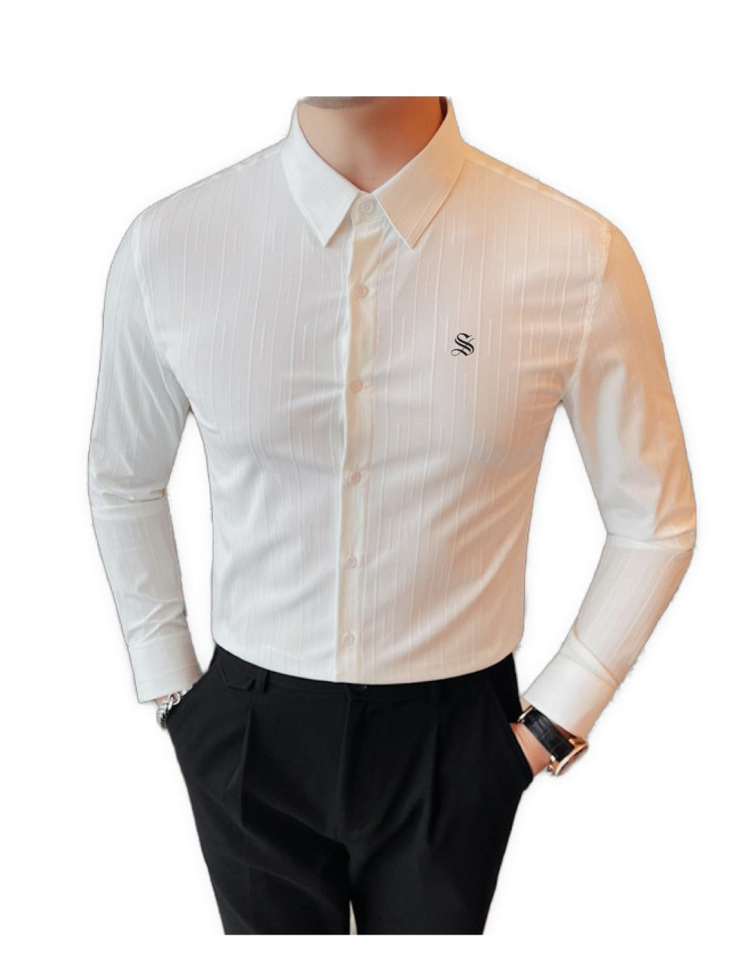 EasyM - Long Sleeves Shirt for Men - Sarman Fashion - Wholesale Clothing Fashion Brand for Men from Canada