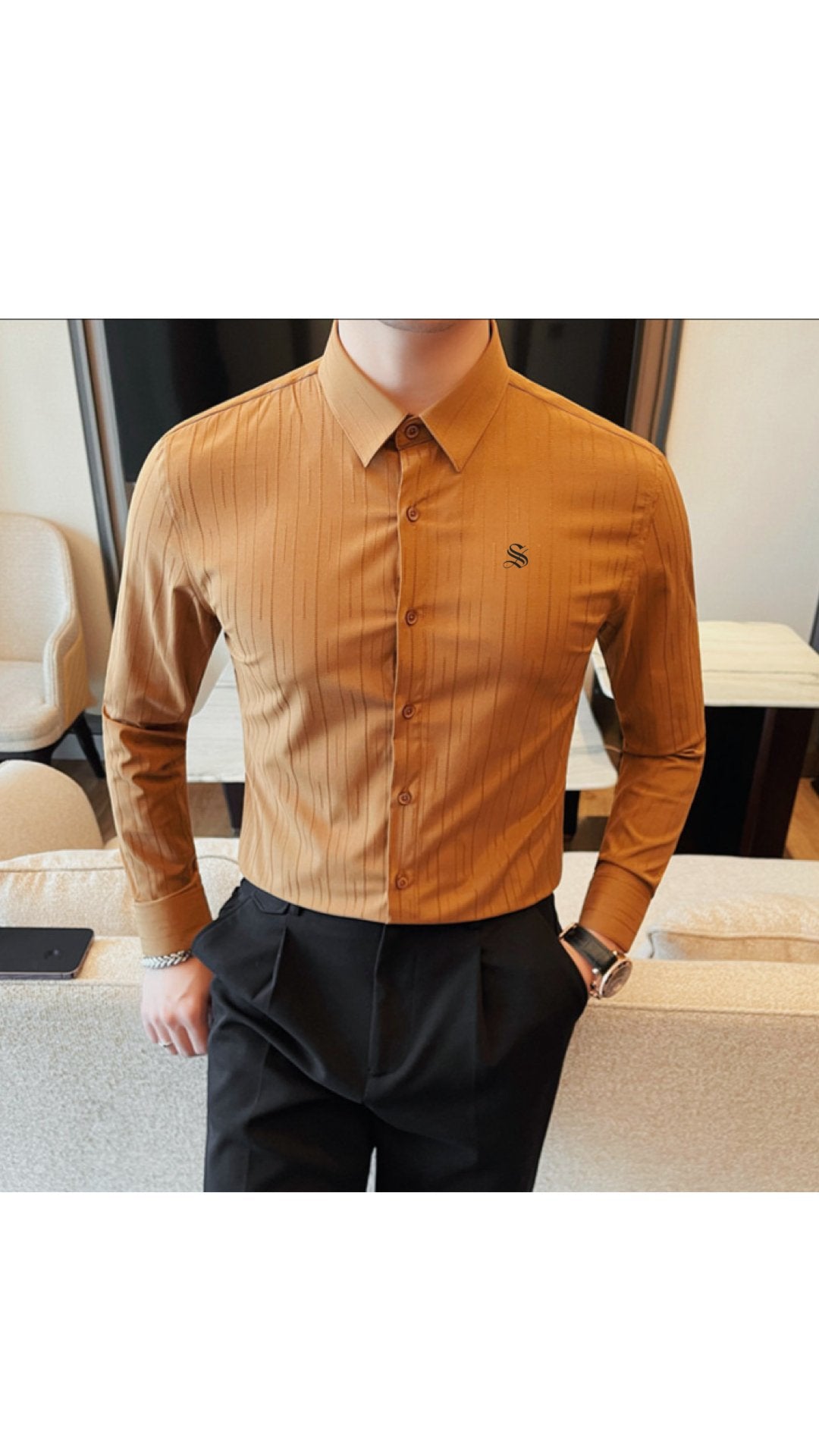 EasyM - Long Sleeves Shirt for Men - Sarman Fashion - Wholesale Clothing Fashion Brand for Men from Canada