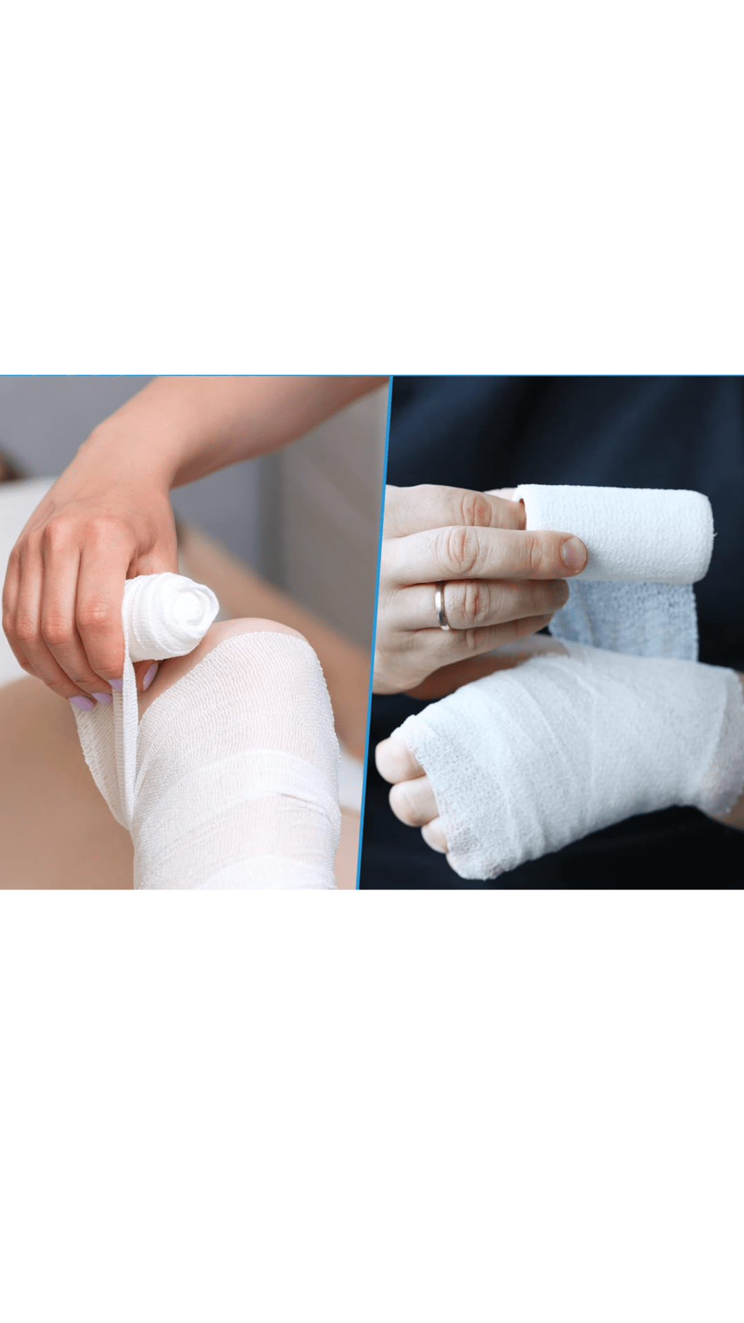 Elastic Gauze Roll Bandage – Breathable Stretch Wrap for Dressing Support, First Aid & Secure Hold - Sarman Fashion - Wholesale Clothing Fashion Brand for Men from Canada