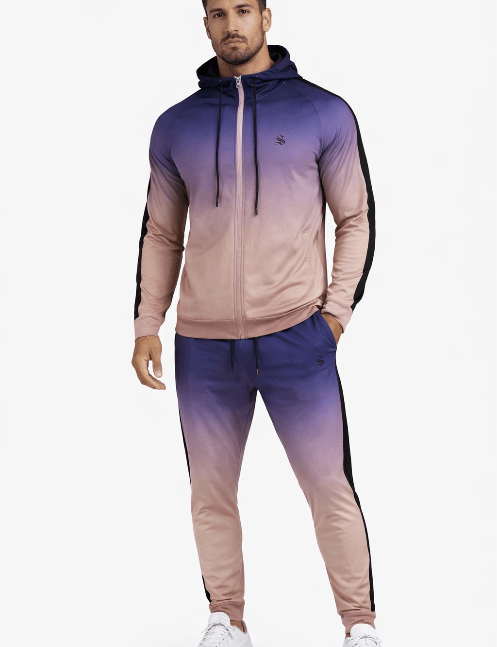 Eria 63 - Complete Set - Long Sleeves Hoodie & Joggers for Men - Sarman Fashion - Wholesale Clothing Fashion Brand for Men from Canada