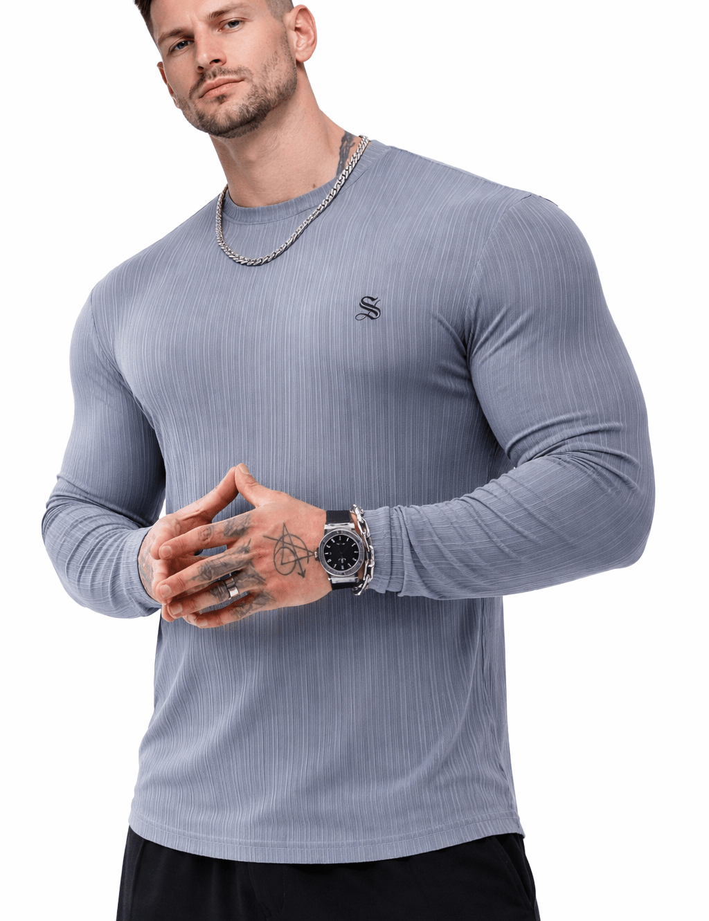 Esab 4 - Long Sleeve Shirt for Men - Sarman Fashion - Wholesale Clothing Fashion Brand for Men from Canada