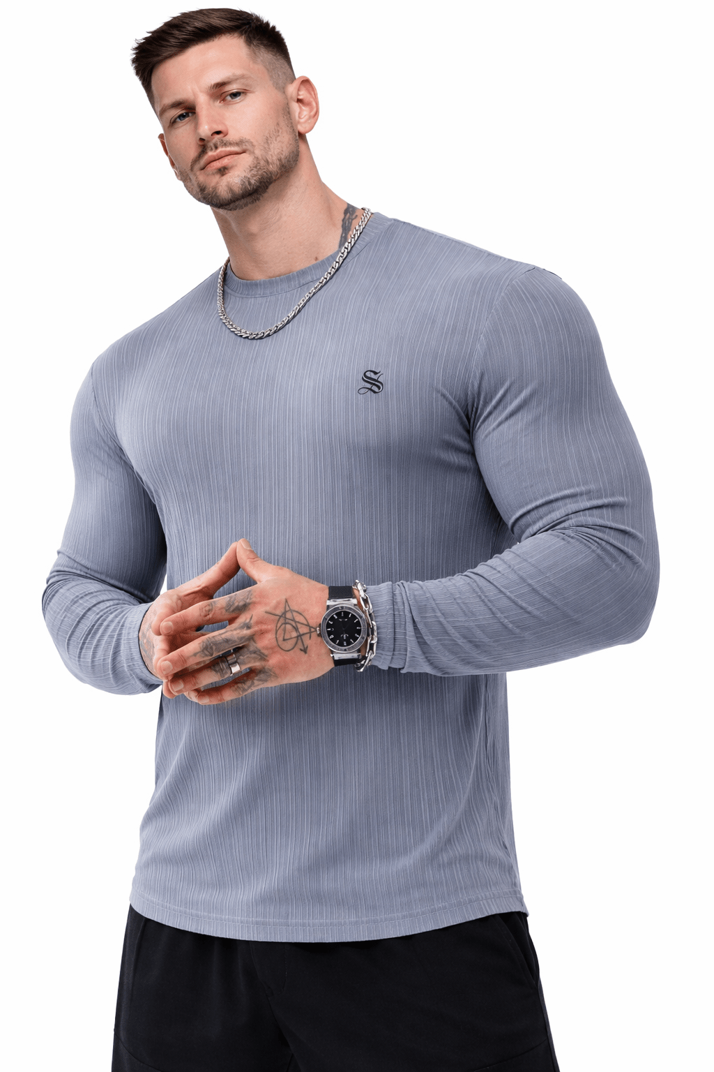 Esab 4 - Long Sleeve Shirt for Men - Sarman Fashion - Wholesale Clothing Fashion Brand for Men from Canada