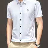 Esuza - Short Sleeves Shirt for Men - Sarman Fashion - Wholesale Clothing Fashion Brand for Men from Canada