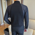 EWB 10 - High Neck Long Sleeve Shirt for Men - Sarman Fashion - Wholesale Clothing Fashion Brand for Men from Canada