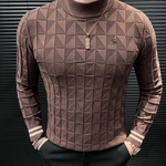 EWB 11 - High Neck Long Sleeve Shirt for Men - Sarman Fashion - Wholesale Clothing Fashion Brand for Men from Canada