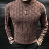 EWB 11 - High Neck Long Sleeve Shirt for Men - Sarman Fashion - Wholesale Clothing Fashion Brand for Men from Canada