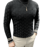 EWB 11 - High Neck Long Sleeve Shirt for Men - Sarman Fashion - Wholesale Clothing Fashion Brand for Men from Canada