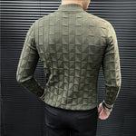 EWB 11 - High Neck Long Sleeve Shirt for Men - Sarman Fashion - Wholesale Clothing Fashion Brand for Men from Canada