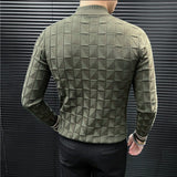 EWB 11 - High Neck Long Sleeve Shirt for Men - Sarman Fashion - Wholesale Clothing Fashion Brand for Men from Canada