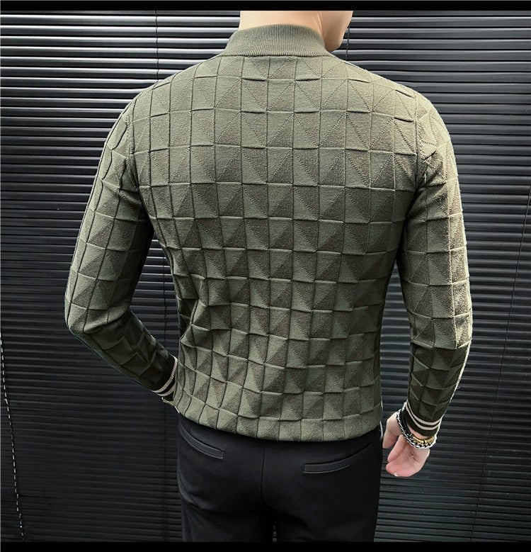 EWB 11 - High Neck Long Sleeve Shirt for Men - Sarman Fashion - Wholesale Clothing Fashion Brand for Men from Canada