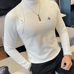 EWB 12 - High Neck Long Sleeve Shirt for Men - Sarman Fashion - Wholesale Clothing Fashion Brand for Men from Canada