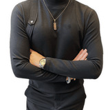 EWB 12 - High Neck Long Sleeve Shirt for Men - Sarman Fashion - Wholesale Clothing Fashion Brand for Men from Canada