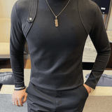 EWB 12 - High Neck Long Sleeve Shirt for Men - Sarman Fashion - Wholesale Clothing Fashion Brand for Men from Canada