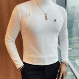 EWB 12 - High Neck Long Sleeve Shirt for Men - Sarman Fashion - Wholesale Clothing Fashion Brand for Men from Canada