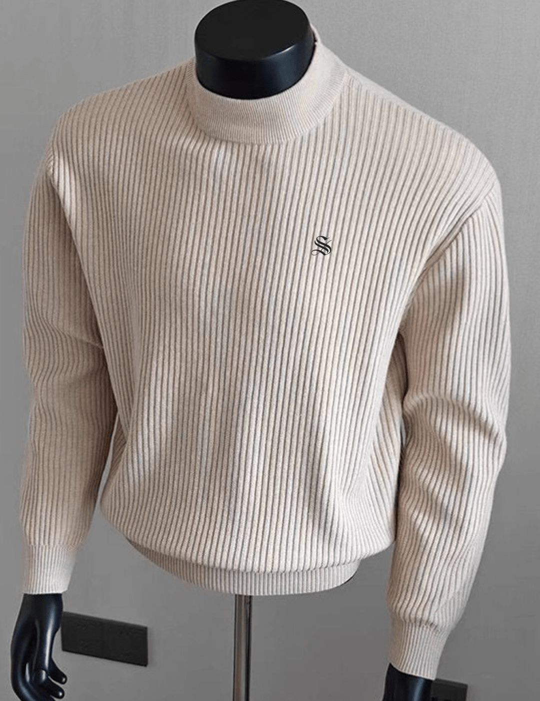 EWB 29 - High Neck Long Sleeve Shirt for Men - Sarman Fashion - Wholesale Clothing Fashion Brand for Men from Canada