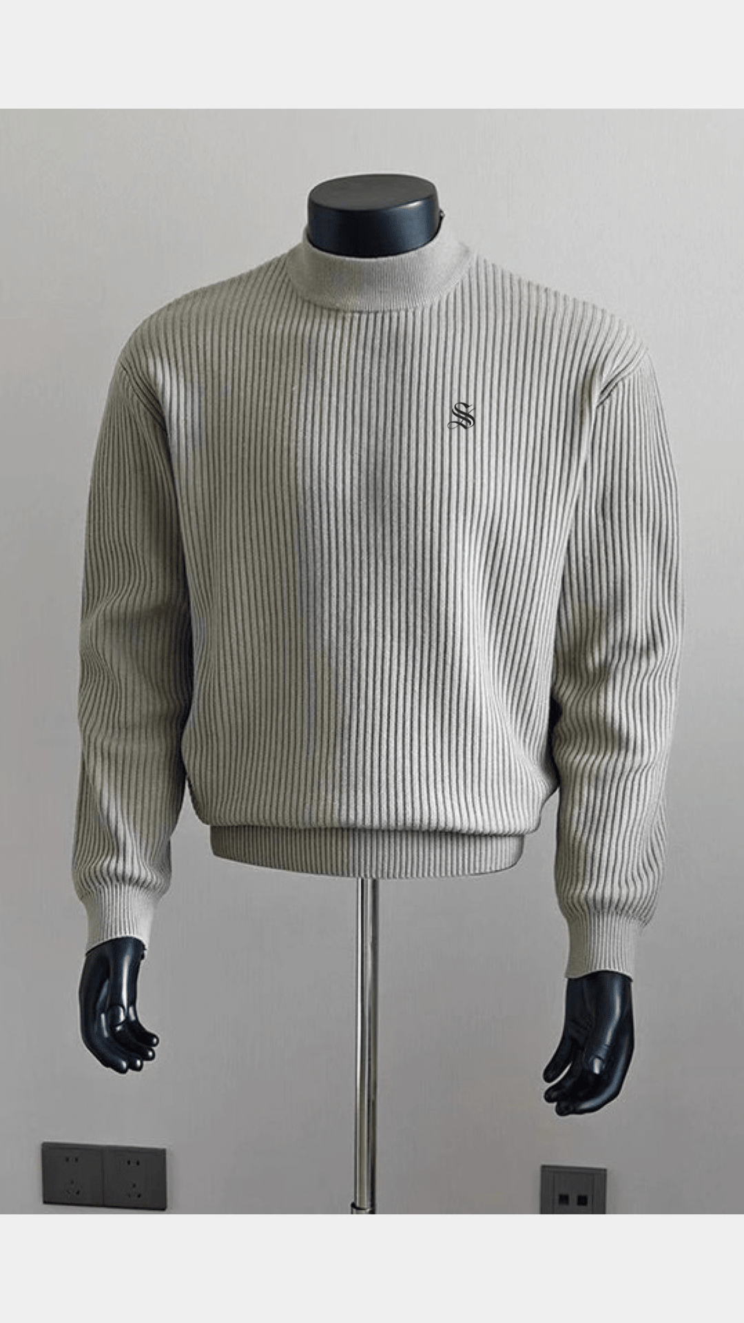 EWB 29 - High Neck Long Sleeve Shirt for Men - Sarman Fashion - Wholesale Clothing Fashion Brand for Men from Canada