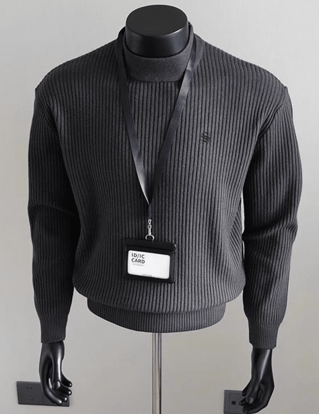 EWB 29 - High Neck Long Sleeve Shirt for Men - Sarman Fashion - Wholesale Clothing Fashion Brand for Men from Canada