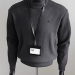 EWB 29 - High Neck Long Sleeve Shirt for Men - Sarman Fashion - Wholesale Clothing Fashion Brand for Men from Canada