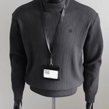 EWB 29 - High Neck Long Sleeve Shirt for Men - Sarman Fashion - Wholesale Clothing Fashion Brand for Men from Canada