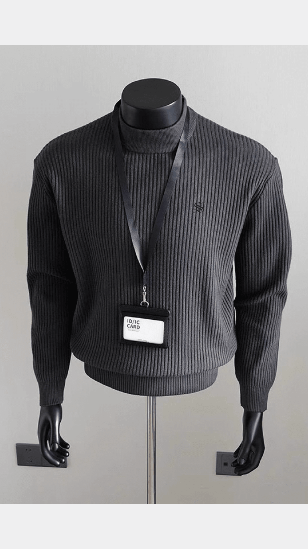 EWB 29 - High Neck Long Sleeve Shirt for Men - Sarman Fashion - Wholesale Clothing Fashion Brand for Men from Canada