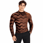 EWB 7 - High Neck Long Sleeve Shirt for Men - Sarman Fashion - Wholesale Clothing Fashion Brand for Men from Canada