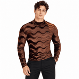 EWB 7 - High Neck Long Sleeve Shirt for Men - Sarman Fashion - Wholesale Clothing Fashion Brand for Men from Canada