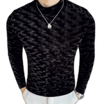 EWB 8 - High Neck Long Sleeve Shirt for Men - Sarman Fashion - Wholesale Clothing Fashion Brand for Men from Canada