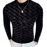 EWB 8 - High Neck Long Sleeve Shirt for Men - Sarman Fashion - Wholesale Clothing Fashion Brand for Men from Canada