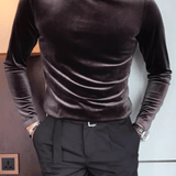 EWB 8 - High Neck Long Sleeve Shirt for Men - Sarman Fashion - Wholesale Clothing Fashion Brand for Men from Canada