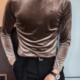 EWB 8 - High Neck Long Sleeve Shirt for Men - Sarman Fashion - Wholesale Clothing Fashion Brand for Men from Canada