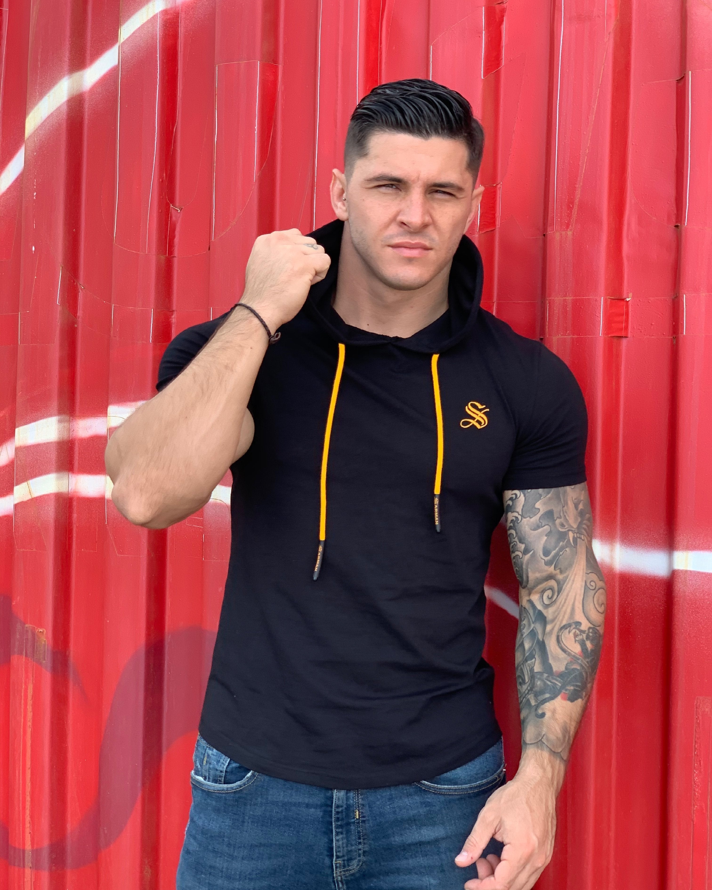 Falcon 32 - Hood T-shirt for Men - Sarman Fashion - Wholesale Clothing Fashion Brand for Men from Canada