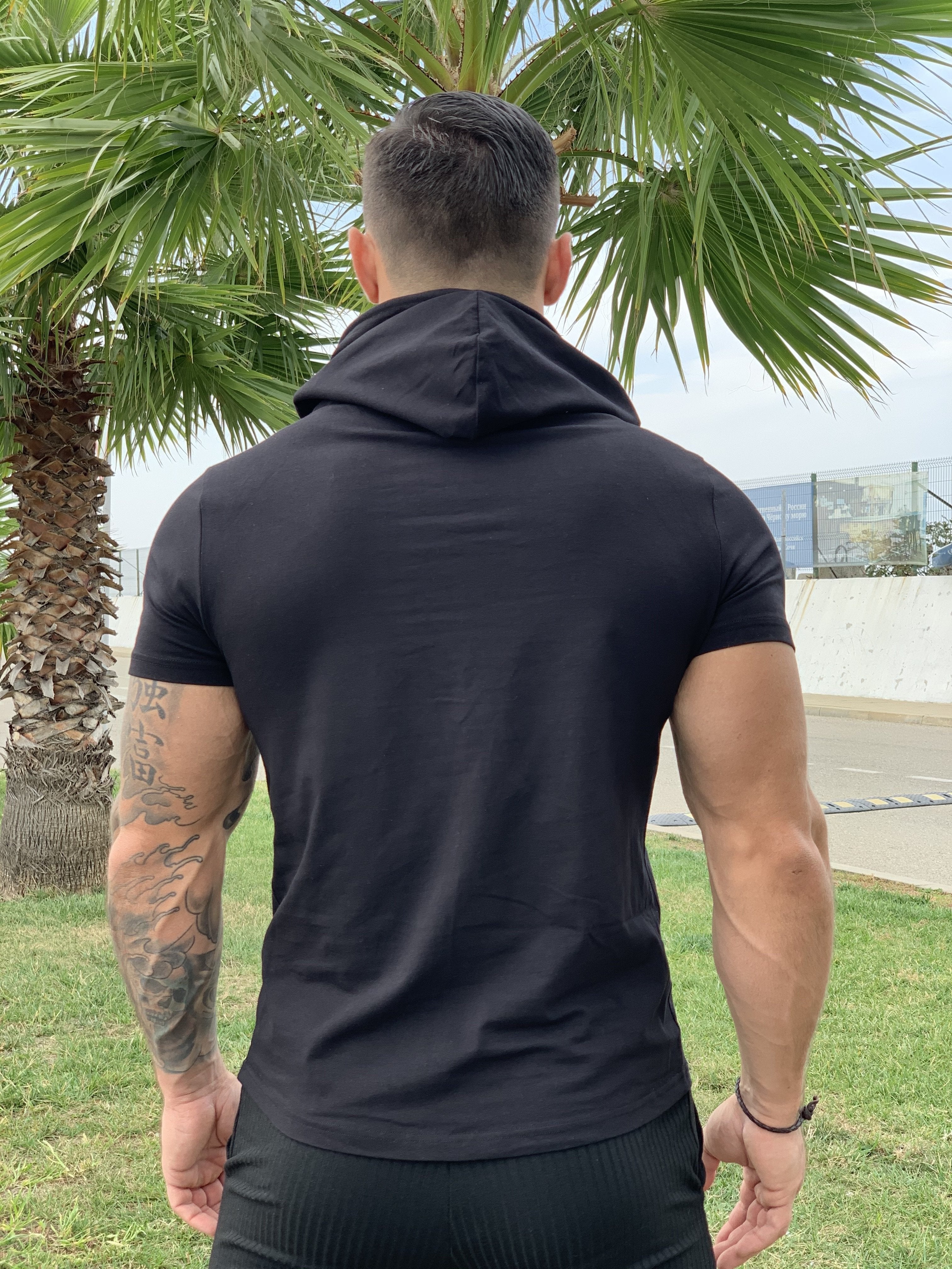 Falcon 32 - Hood T-shirt for Men - Sarman Fashion - Wholesale Clothing Fashion Brand for Men from Canada