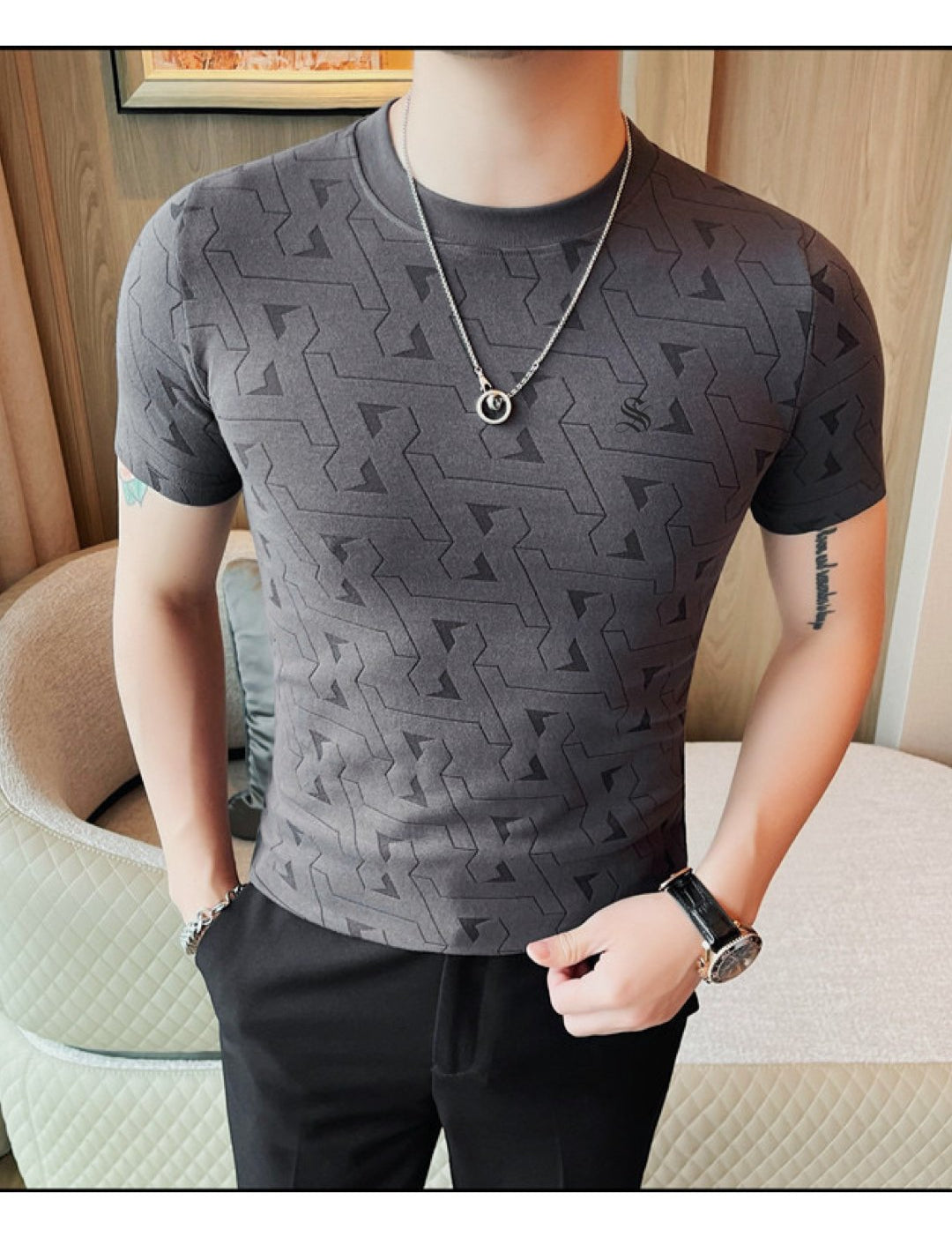 Fapink - T-Shirt for Men - Sarman Fashion - Wholesale Clothing Fashion Brand for Men from Canada