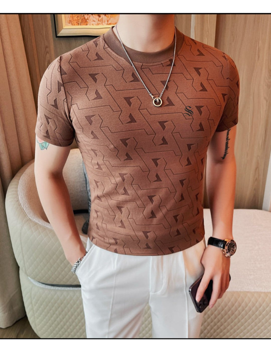Fapink - T-Shirt for Men - Sarman Fashion - Wholesale Clothing Fashion Brand for Men from Canada
