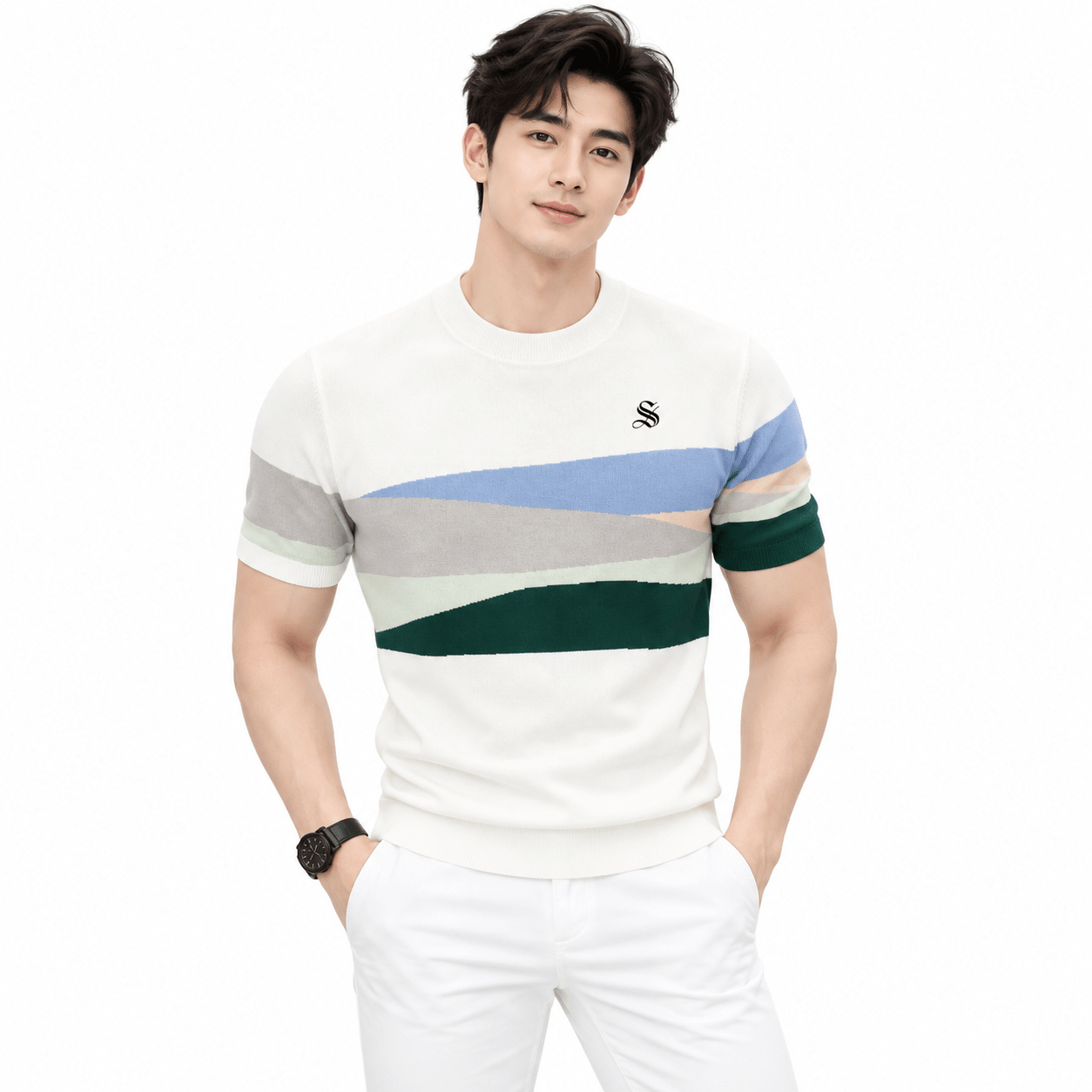 Fasto 7 - T-Shirt for Men - Sarman Fashion - Wholesale Clothing Fashion Brand for Men from Canada