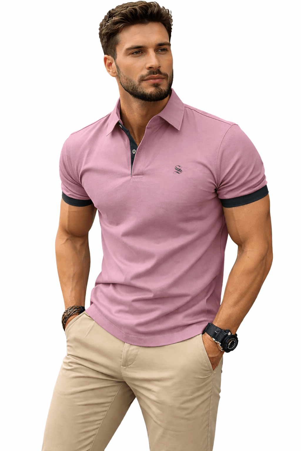 Fatchi - Polo Shirt for Men - Sarman Fashion - Wholesale Clothing Fashion Brand for Men from Canada