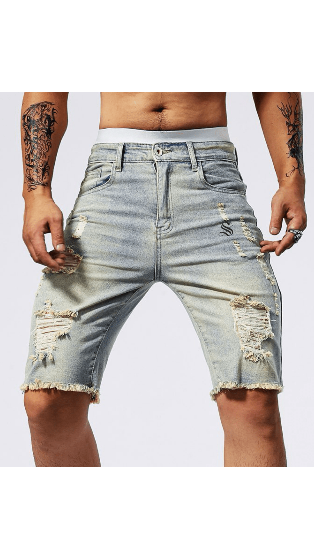 Fawz 2 - Jeans Shorts for Men - Sarman Fashion - Wholesale Clothing Fashion Brand for Men from Canada