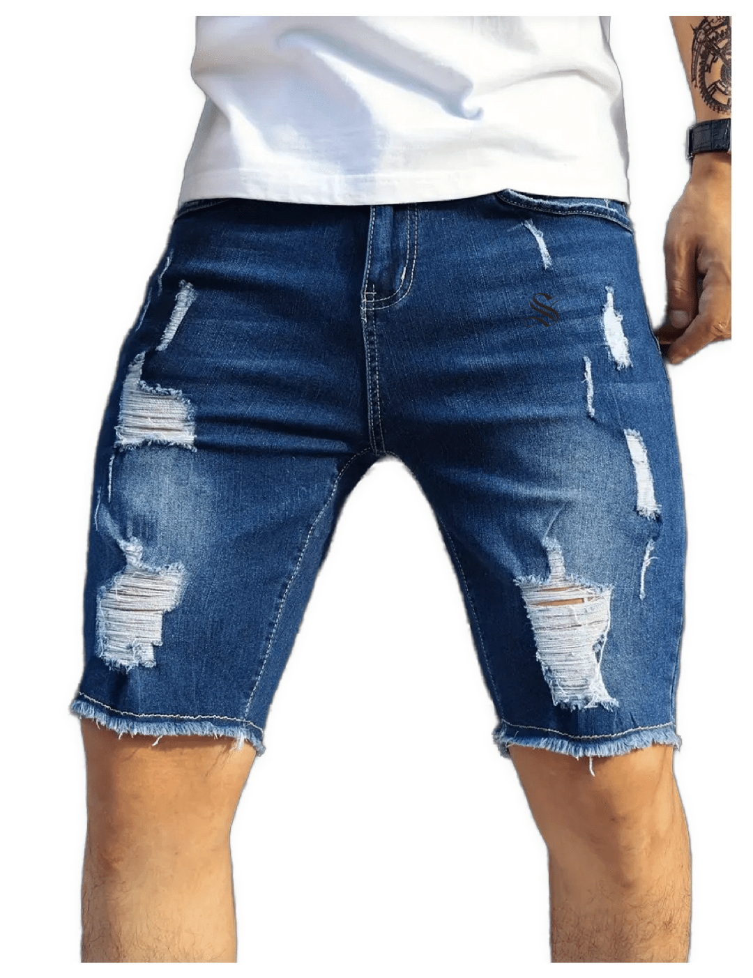 Fawz 2 - Jeans Shorts for Men - Sarman Fashion - Wholesale Clothing Fashion Brand for Men from Canada