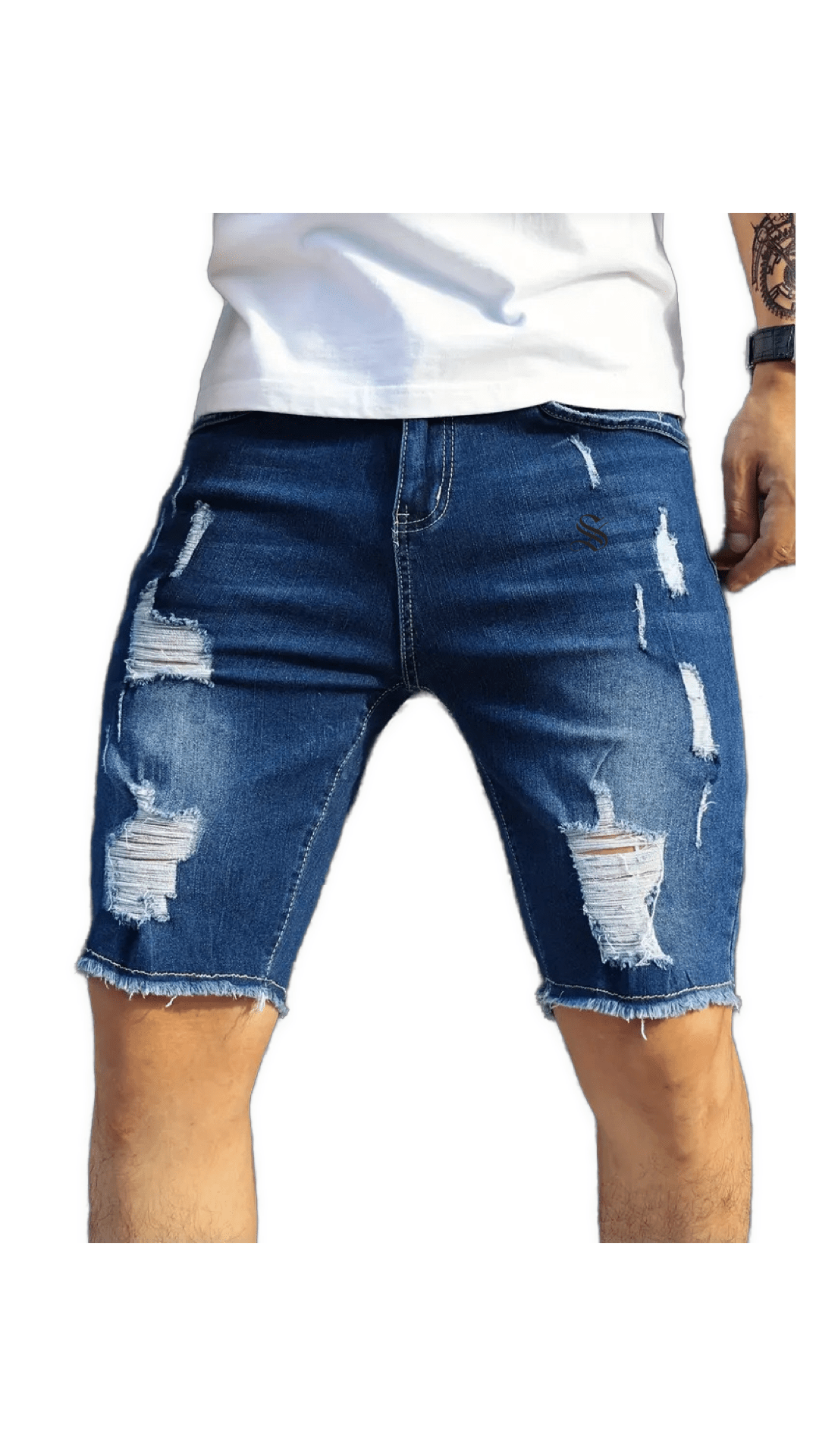Fawz 2 - Jeans Shorts for Men - Sarman Fashion - Wholesale Clothing Fashion Brand for Men from Canada
