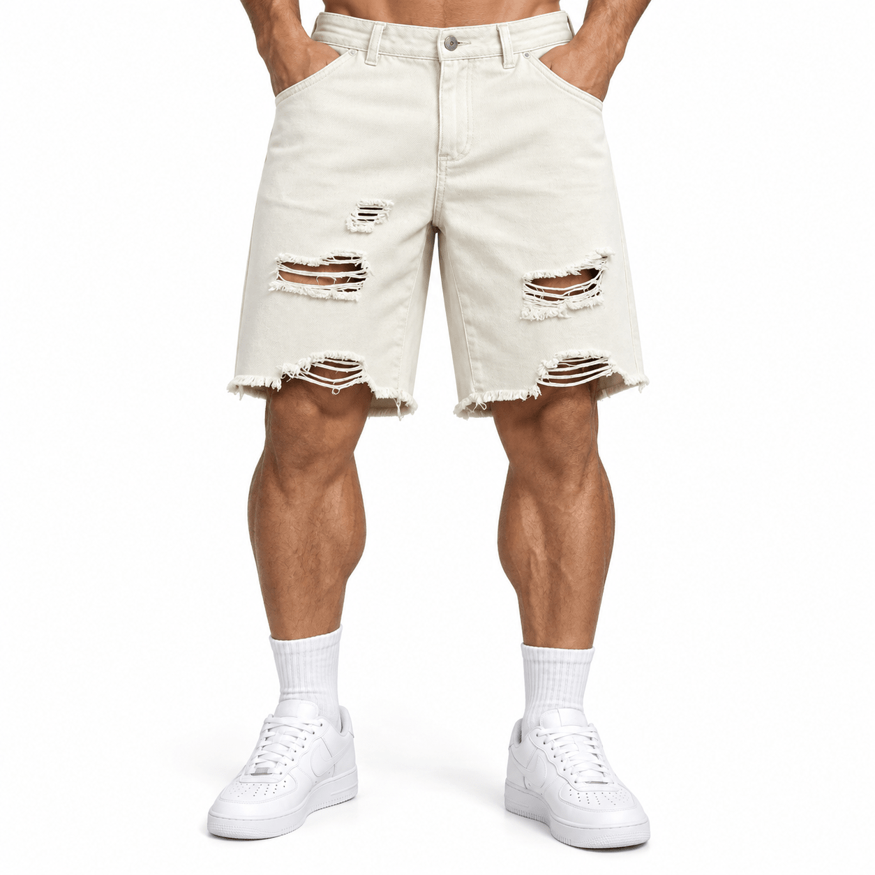 Fawz 561 - Jeans Shorts for Men - Sarman Fashion - Wholesale Clothing Fashion Brand for Men from Canada