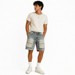 Fawz 78 - Jeans Shorts for Men - Sarman Fashion - Wholesale Clothing Fashion Brand for Men from Canada