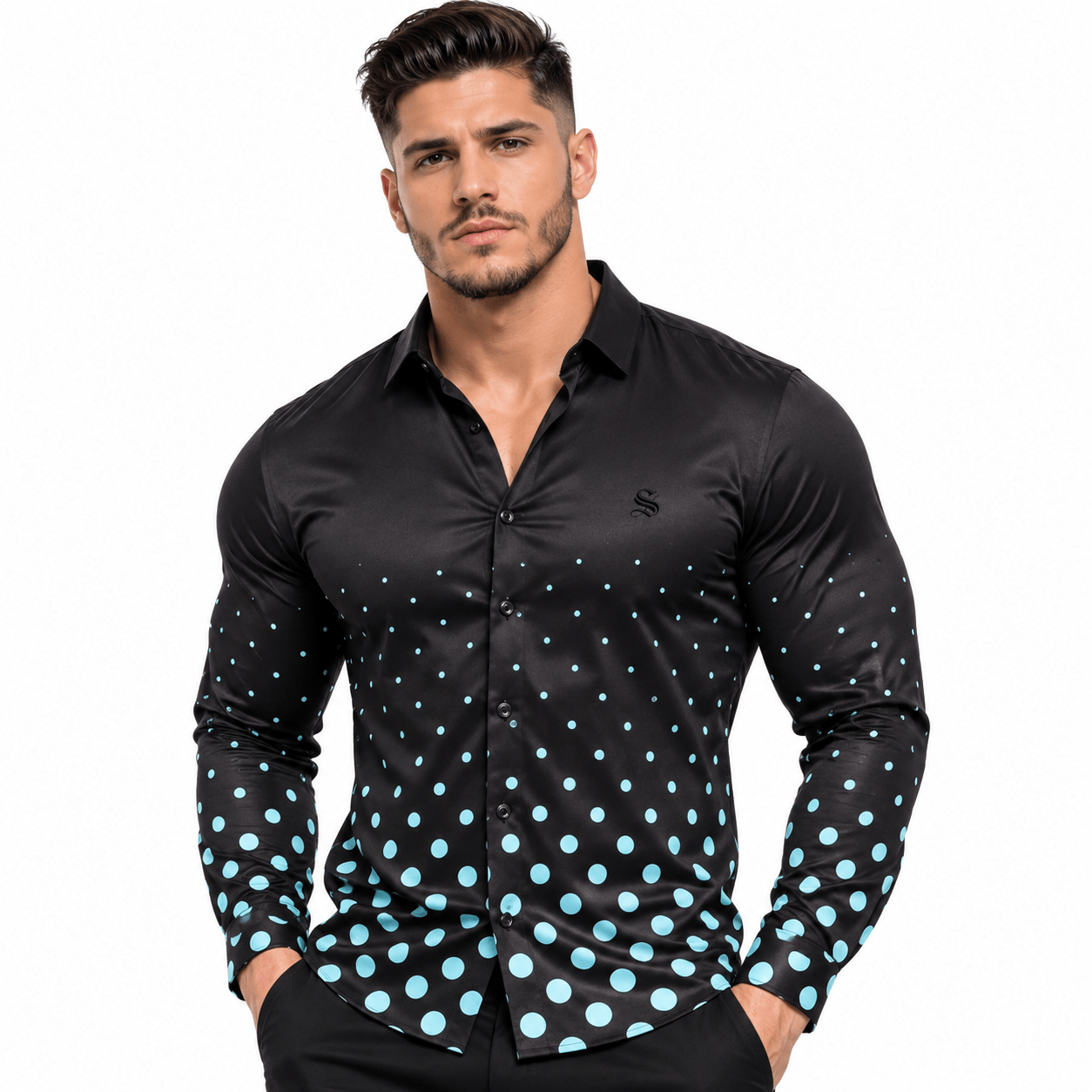 Fegimo - Long Sleeves Shirt for Men - Sarman Fashion - Wholesale Clothing Fashion Brand for Men from Canada