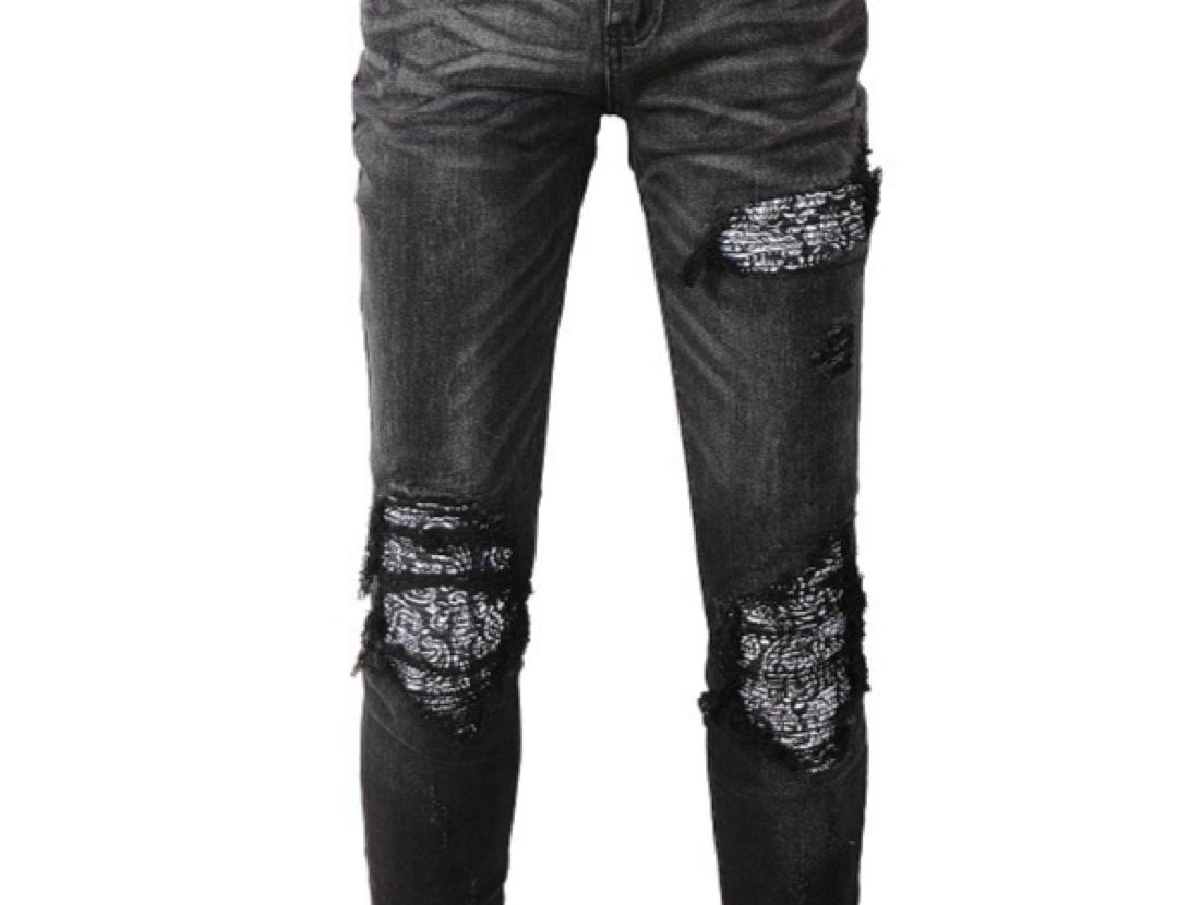 Fighu - Skinny Legs Denim Jeans for Men - Sarman Fashion - Wholesale Clothing Fashion Brand for Men from Canada