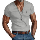Fikimo - V-Neck T-Shirt for Men - Sarman Fashion - Wholesale Clothing Fashion Brand for Men from Canada