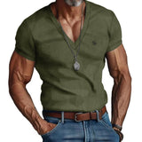 Fikimo - V-Neck T-Shirt for Men - Sarman Fashion - Wholesale Clothing Fashion Brand for Men from Canada